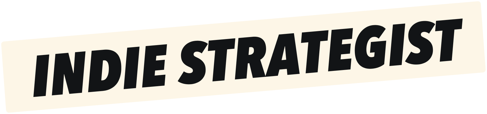 Indie Strategist